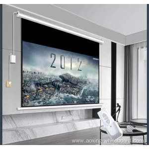 180X102cm ceiling hanging motorized projection screens